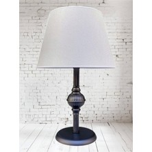 Riga Abajur Siyah Uzun Krem Şapka