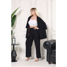 Kimono Broşlu Bürümcü Takım Oversize 2 Parça