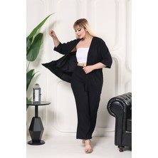 Kimono Broşlu Bürümcü Takım Oversize 2 Parça
