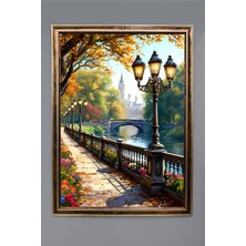 Doğa ve Manzara Desenli Çerçeveli Duvar Tablosu 50X70CM SERENE04