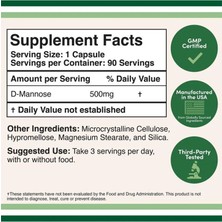 Double Wood D-Mannose 500 mg  90 Veg.kapsül.usa Vers.
