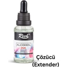 Alkol Bazlı (Alcohol Ink) Mürekkep Çözücü ( Extender), 30 ml