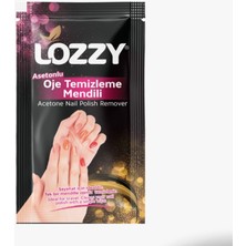 Lozzy Asetonlu Oje Temizleme Mendili - 100 Adet-Tekli - Naıl Polısh Remover
