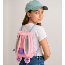 Pabtex Pandamke Peluş Tavşan Detaylı Çocuk Sırt Çantası Kulak ve Patili Model