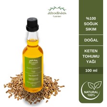 Afrodisias Gurme Keten Tohumu Yağı 100 ml - Doğal Soğuk Sıkım - Omega3 Kaynağı