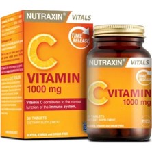 Nutraxin c Vitamin 1000 Mg - C Vitamini Deposu Zaman Salınımlı 30 Tablet