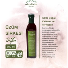 Afrodisias Gurme Üzüm Sirkesi 500 ml Katkısız Doğal Fermantasyon ( grape Vinegar)