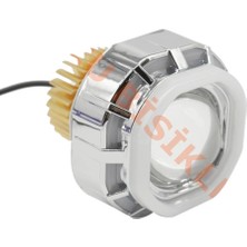 Angel'lı Çakarlı LED Sis Lambası (Mavi - Beyaz) (Yeni Model)