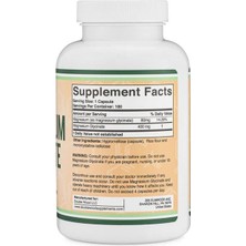 Double Wood Magnesium Glycinate 400  mg  180 Kapsül
