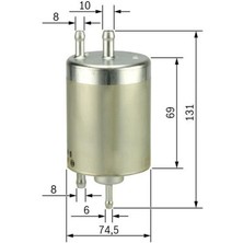 Yakit Filtresi Mercedes M166 A-Class W168 97 04 Vaneo 414 02 05 Gnzrz