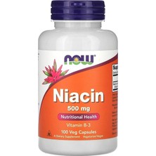 Now Niacin 500  mg  100 Veg Capsules ( Vitamin B-3)