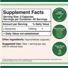 Double Wood L-Glutamine 1,000 mg  120 Veg.kapsül.usa.vers.