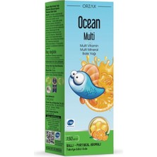 Orzax Ocean Multi Şurup Ballı Portakal Aromalı Balık Yağı 150 ml