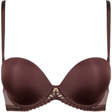 Aubade Sheer Emotion Bandeau Sütyen, Balenli, Çıkarılabilir Askılı ve Grafik Işlemeli Model