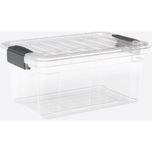 Lock&keep Box 10,5 L Dünya Plastik Saklama Kutusu ve Saklama Kabı Seti 3lü