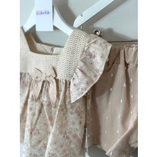Flowery Fırfır Kol Detaylı Ikili Takım