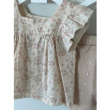 Flowery Fırfır Kol Detaylı Ikili Takım