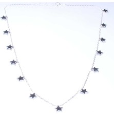 925 Ayar Gümüş Kutup Yıldızı & Yıldızlar Sıra Kolye