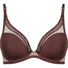 Aubade Sheer Emotion Balenli Üçgen Sütyen, Grs Sertifikalı, Şeffaf Tül ve Grafik Dantel Detaylı