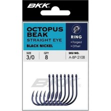Bkk Red Octopus Beak Straight Eye Olta Iğnesi