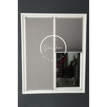 Serin Home Collection Koyu Gri Katlanabilir Plise Perde, Cam Balkon Perdeleri, Ofis Perdeleri, Pvc Pencere Perdeleri
