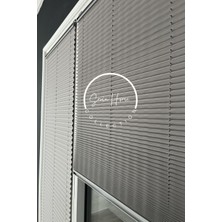 Serin Home Collection Koyu Gri Katlanabilir Plise Perde, Cam Balkon Perdeleri, Ofis Perdeleri, Pvc Pencere Perdeleri