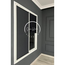 Serin Home Collection Antrasit Katlanabilir Plise Perde, Cam Balkon Perdeleri, Ofis Perdeleri, Pvc Pencere Perdeleri
