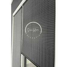 Serin Home Collection Antrasit Katlanabilir Plise Perde, Cam Balkon Perdeleri, Ofis Perdeleri, Pvc Pencere Perdeleri