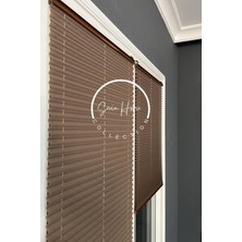 Serin Home Collection Kahverengi Katlanabilir Plise Perde, Cam Balkon Perdeleri, Ofis Perdeleri, Pvc Pencere Perdeleri