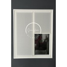 Serin Home Collection Beyaz Katlanabilir Plise Perde, Cam Balkon Perdeleri, Ofis Perdeleri, Pvc Pencere Perdeleri