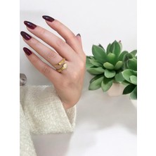 Ayarlanabilir  Minimalist Çelik Yüzük