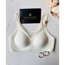 Audrey Önü Esnek File Detaylı Hafif Destekli Balensiz Dikişsiz Iz Belli Etmez Kopçalı Sütyen