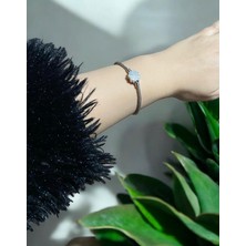 Gümüş Renk Charm Taşıyıcı Çelik Bileklik