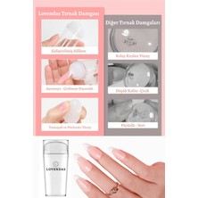 Lovendas Tırnak Süs Damgalama - French Stamper Aleti - Yumuşak ve Pürüzsüz Yüzey, Kolay ve Pratik