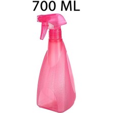 Plastik 700 ml Püskürtücü Berber Çiçek Sulama Spreyi Fısfısı Pembe
