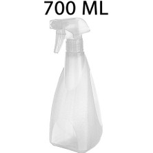Plastik 700 ml Püskürtücü Berber Çiçek Sulama Spreyi Fısfısı Beyaz