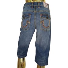 True Relıgıon S- M / 29, Diz Hizası #bermuda, #caprı, #jeans #denim #dikiş Vurgulu #pantolon