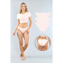 Pamuklu Pembe Klasik Kesim Külot 3'lü Paket