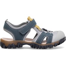 Elit ŞA-F-041-25Y Filet Erkek Çocuk Düz Sandalet Siyah