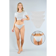 Pamuklu Gri Melanj Klasik Kesim Külot 3'lü Paket