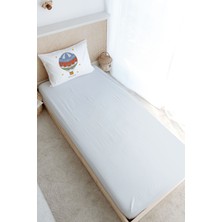 Tuğba Kuğu Tek Kişilik Lastikli Çarşaf Seti - Zezig x Royal Series - Blue