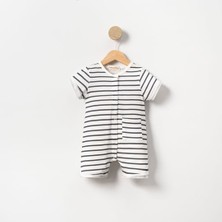 Necix's Çizgili Unisex Bebek Tulum
