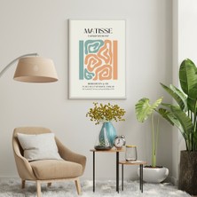 Matisse Turuncu ve Yeşil'in Büyüsü Duvar Tablosu Çerçeveli 3'lü Set