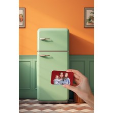 18 Adet Fotoğraflı Kişiye Özel Baskılı Çok Renkli Buzdolabı Magnet (6x9,2  cm )Ölçüsünde