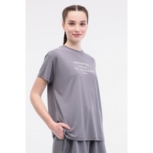 Lumberjack Wl Mıruna 11MS450 5fx Siyah Kadın Kısa Kol T-Shirt