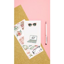 Get It Girl! Sticker Seti - Laptop, Telefon, Defter ve Günlükler Için Ideal (11X24 Cm)