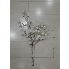 Yapay Beyaz Kar Çiçek 68CM Keten Ot Demet Ev Dekorasyon Deformasyon Solma Yapmaz Renkli 1 Adet