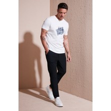 Buratti Streç Regular Fit Normal Bel Düz Paça Jogger Pantolon Erkek Pantolon CF25617801