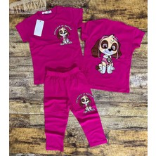 Narin Kids Paw Patrol Detaylı Yazlık Kız Çocuk Taytlı Alt Üst Takım