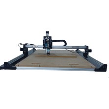 Zetcarve E-Sat M5 Model Masaüstü Cnc Router ve Lazer Makinesi Yarı Demonte Sistem 2'in 1 Sistem